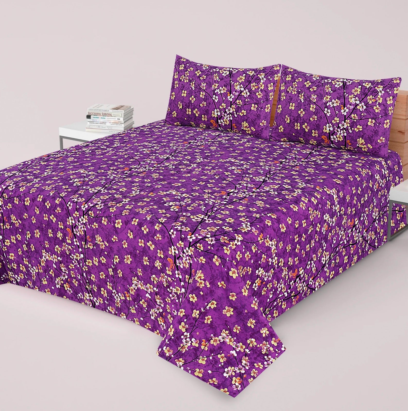 Premium Printed Bed Sheet Set - BM97