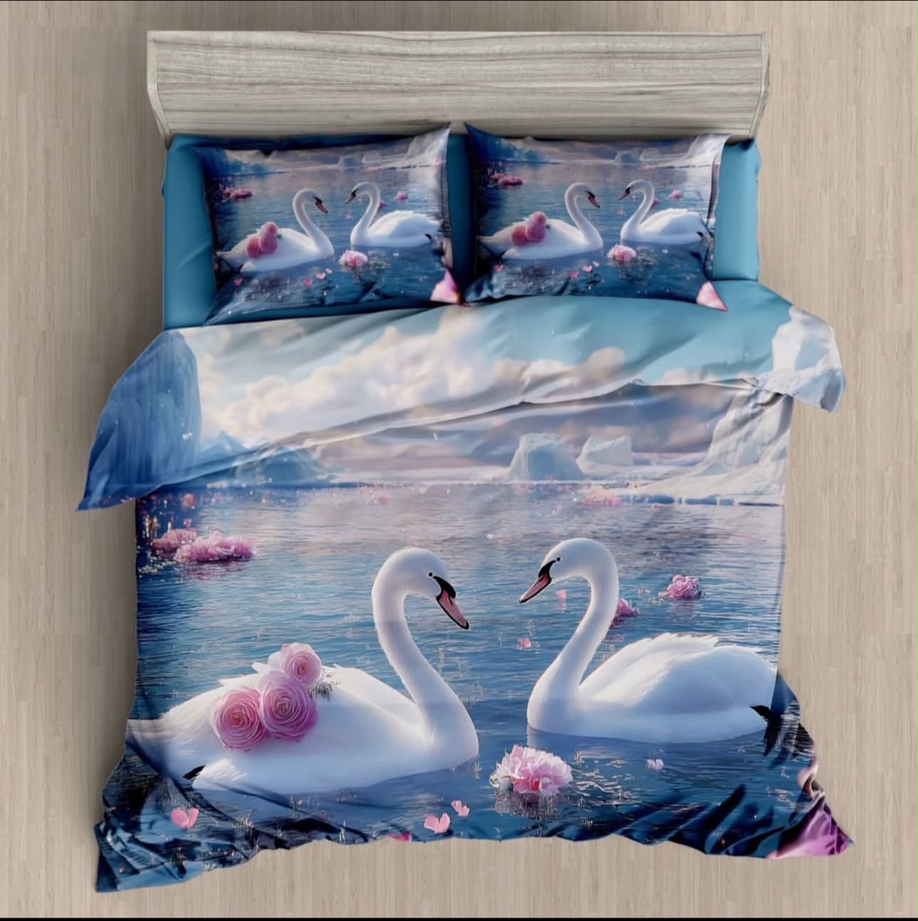 Premium 5D Printed Bedsheet -5D 04
