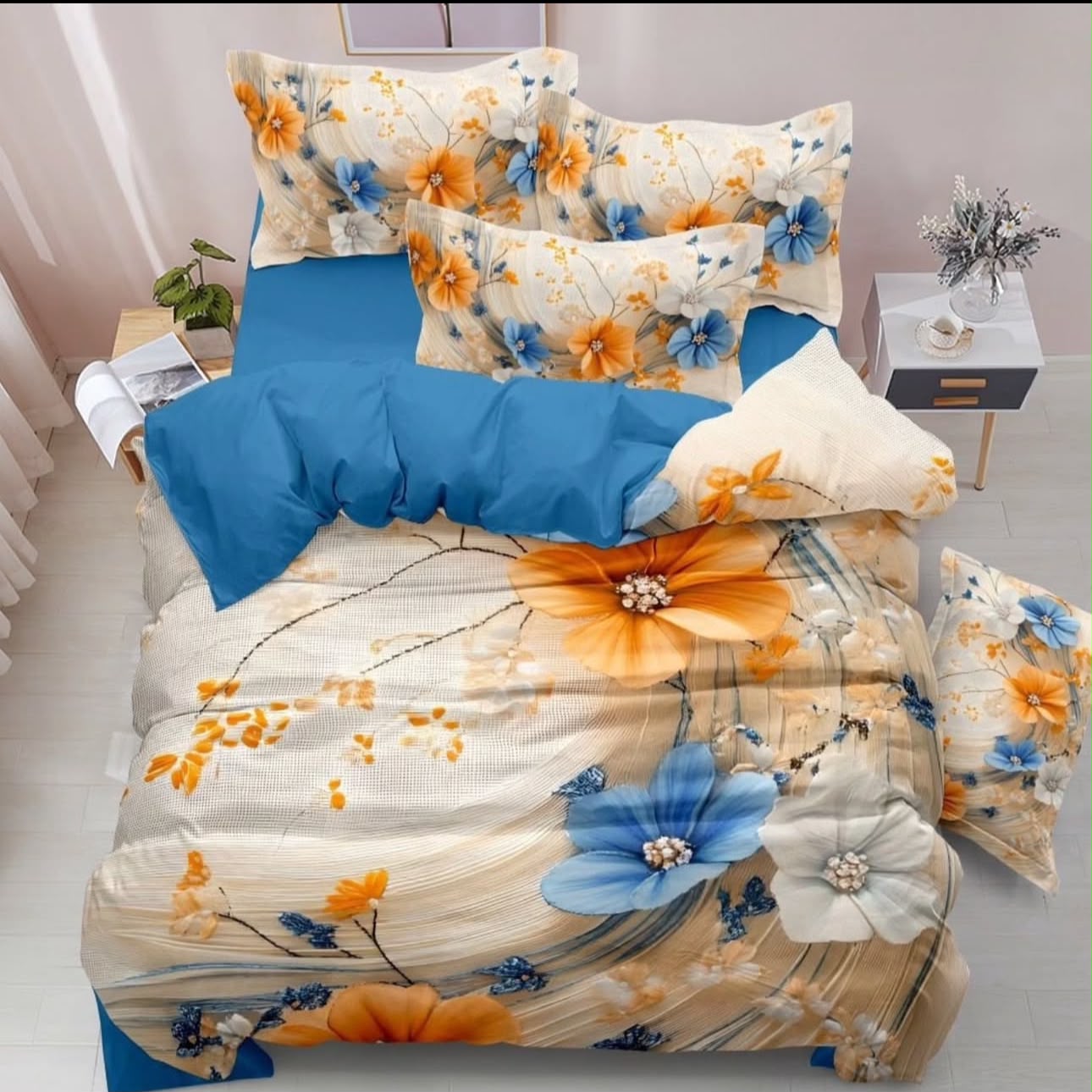 Premium 5D Printed Bedsheet -5D 05