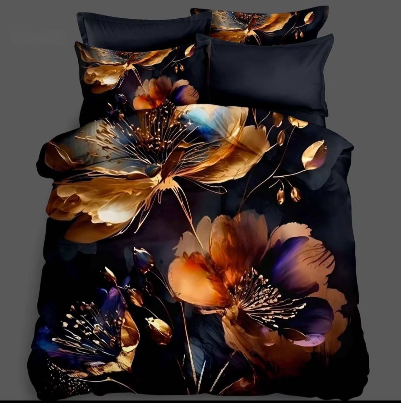 Premium 5D Printed Bedsheet -5D 09