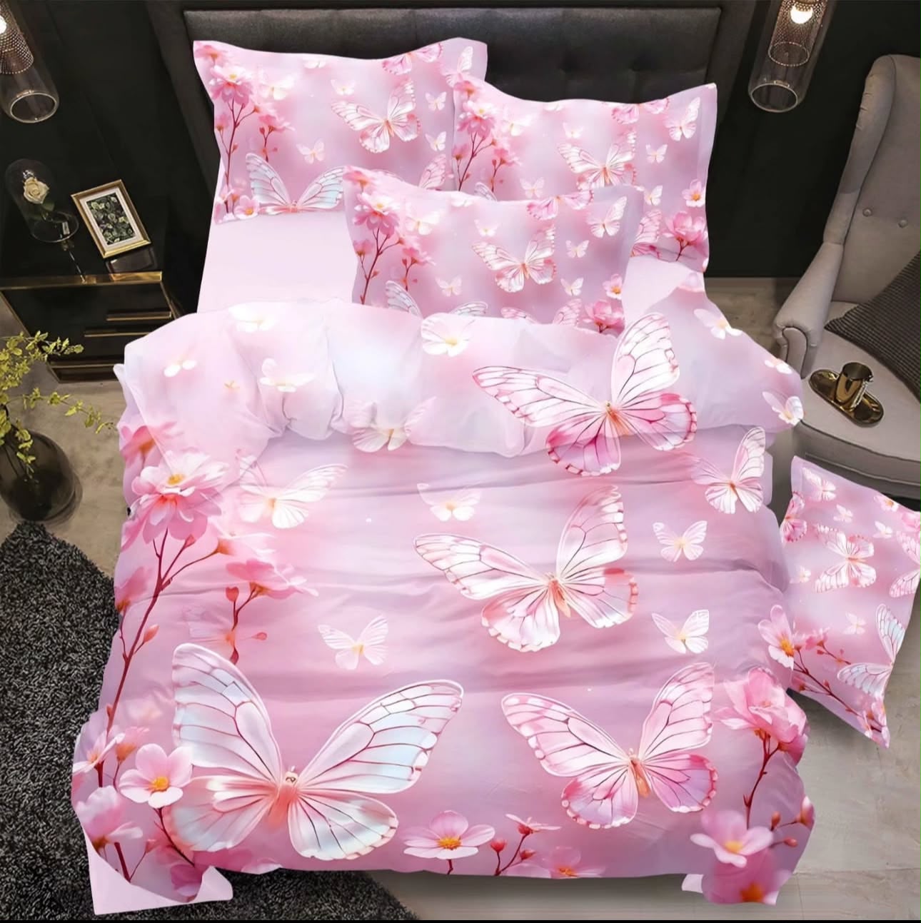 Premium 5D Printed Bedsheet -5D 23