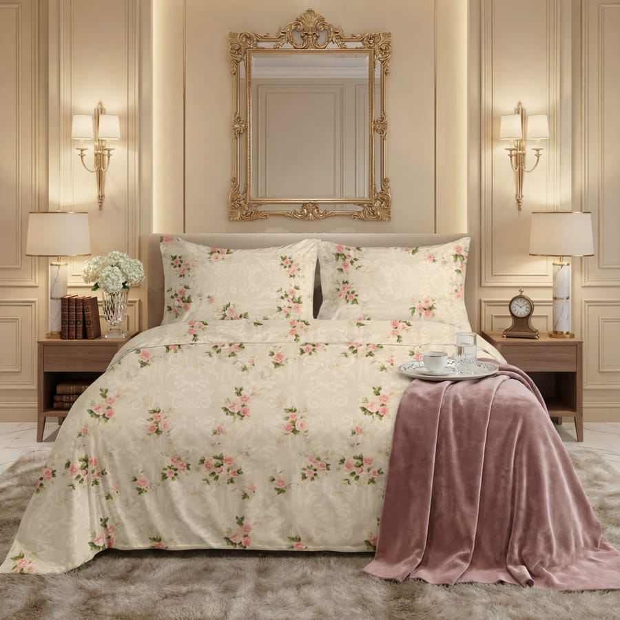 Premium Cotton Bedsheet - BM 86