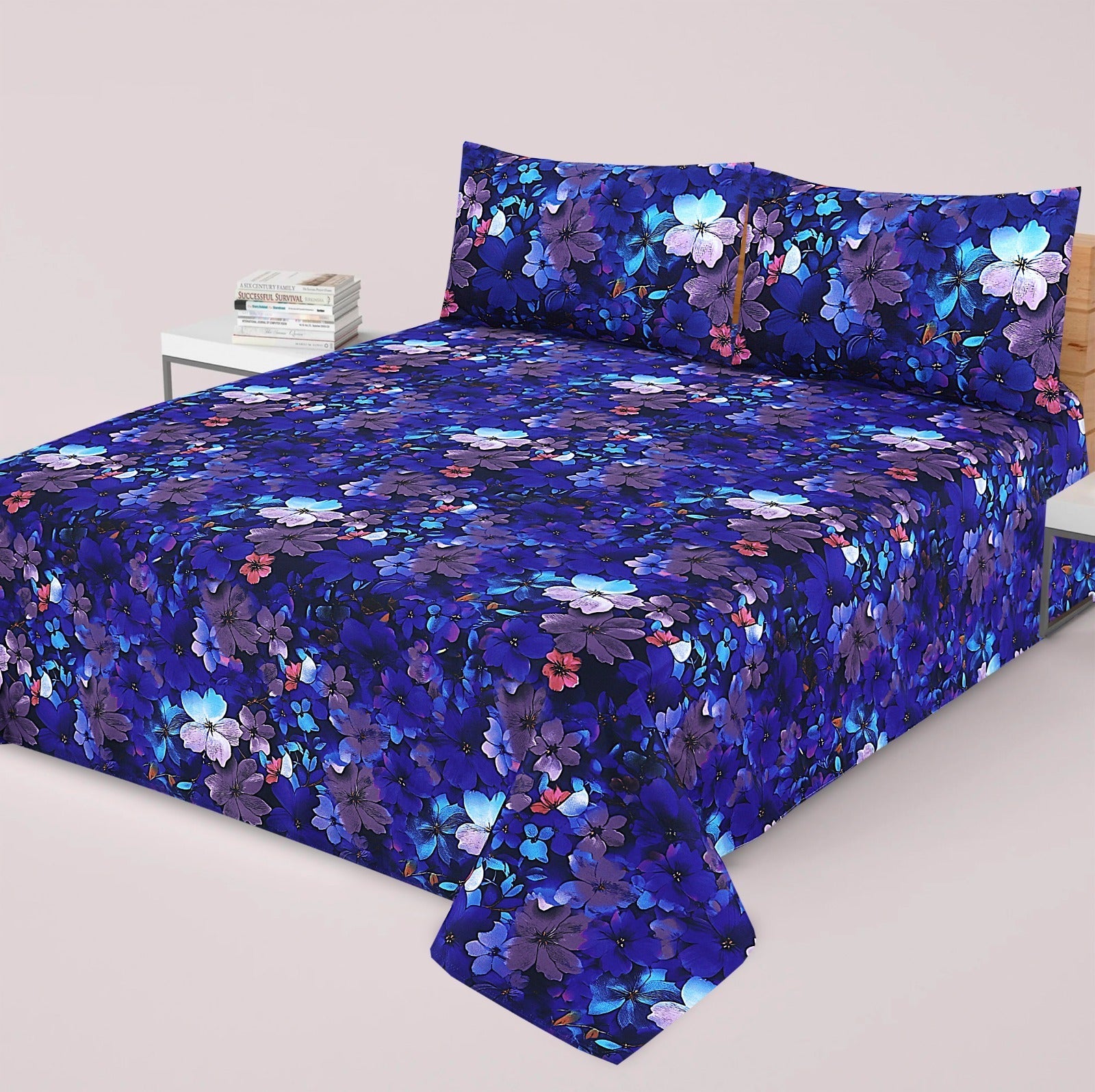 Premium Printed Bed Sheet Set - BM02