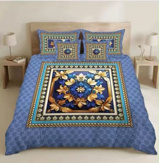 Premium 5D Printed Bedsheet -5D 41