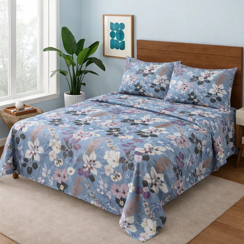 Premium Printed Bed Sheet Set - BM77