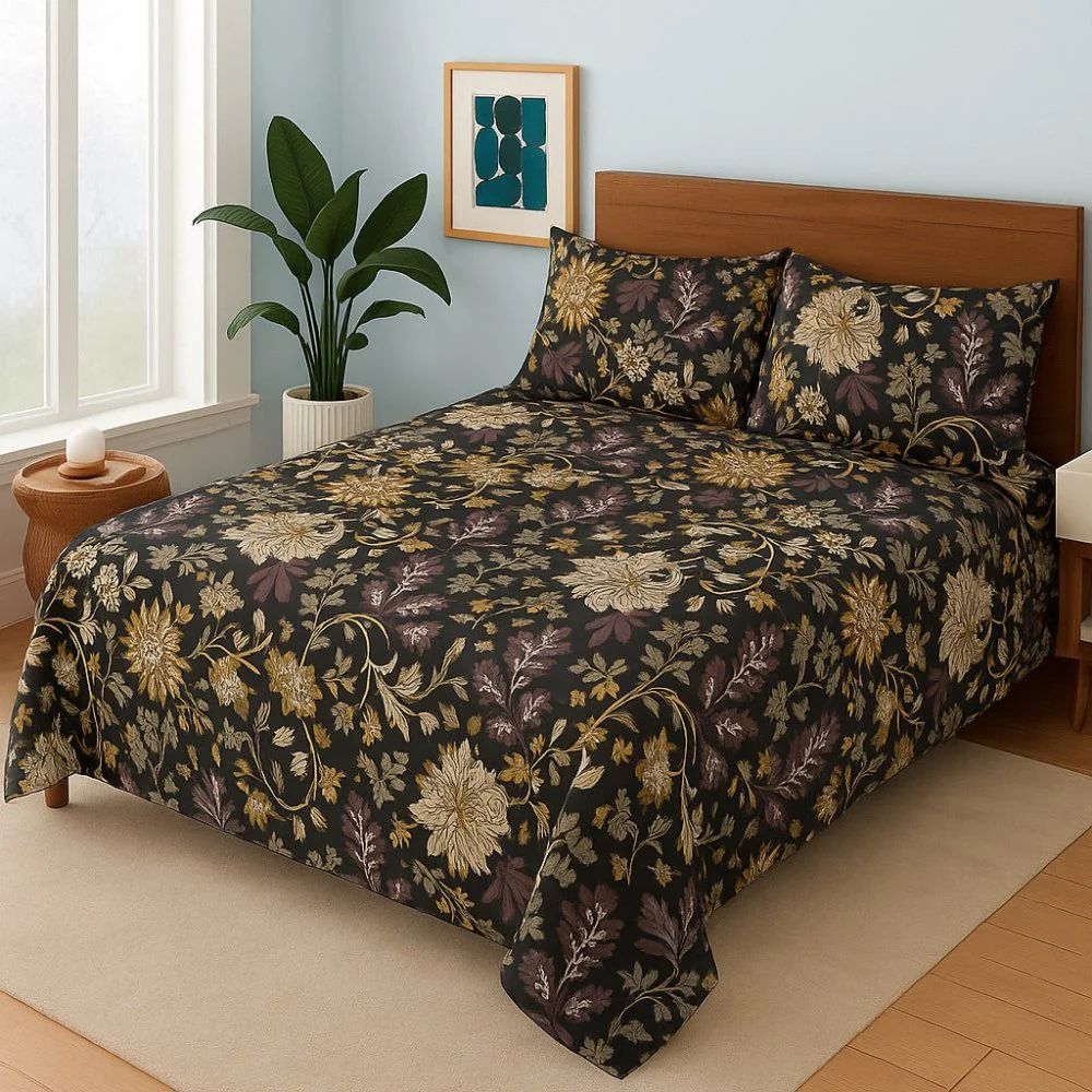 Premium Printed Bed Sheet Set - BM82
