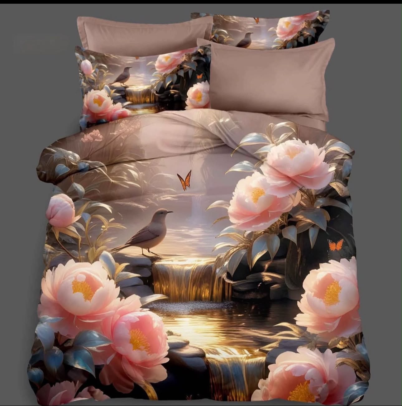 Premium 5D Printed Bedsheet -5D 01