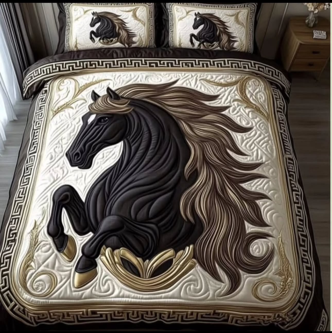 Premium 5D Printed Bedsheet -5D 13