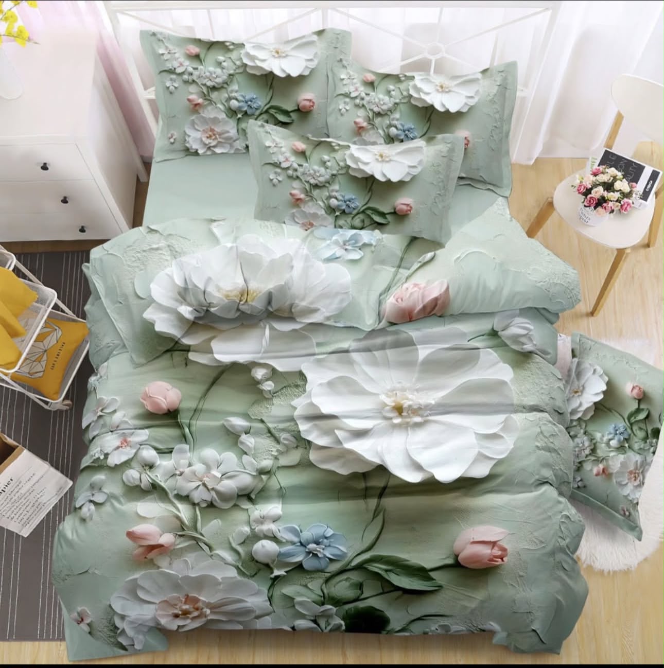 Premium 5D Printed Bedsheet -5D 15