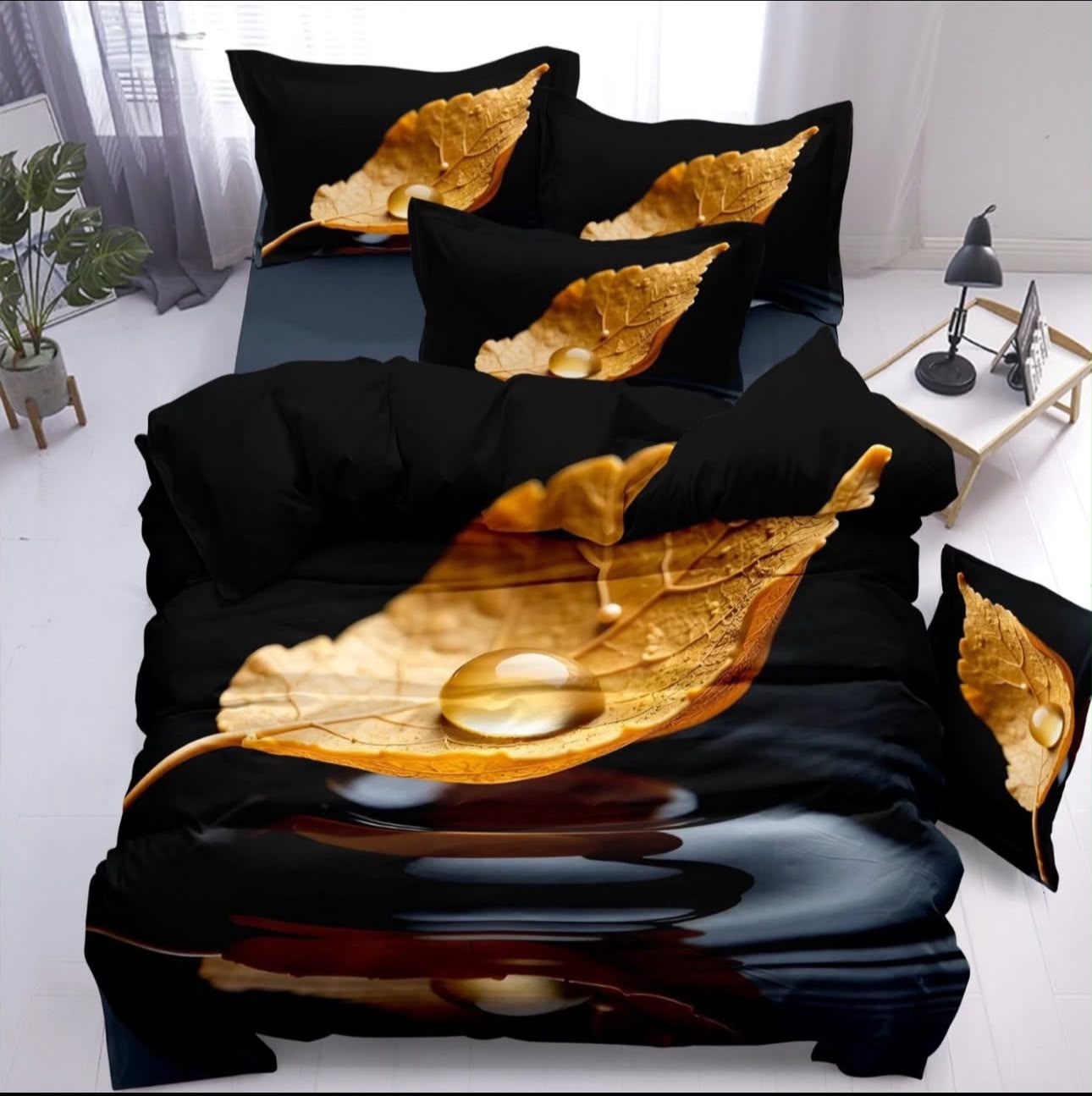 Premium 5D Printed Bedsheet -5D 14