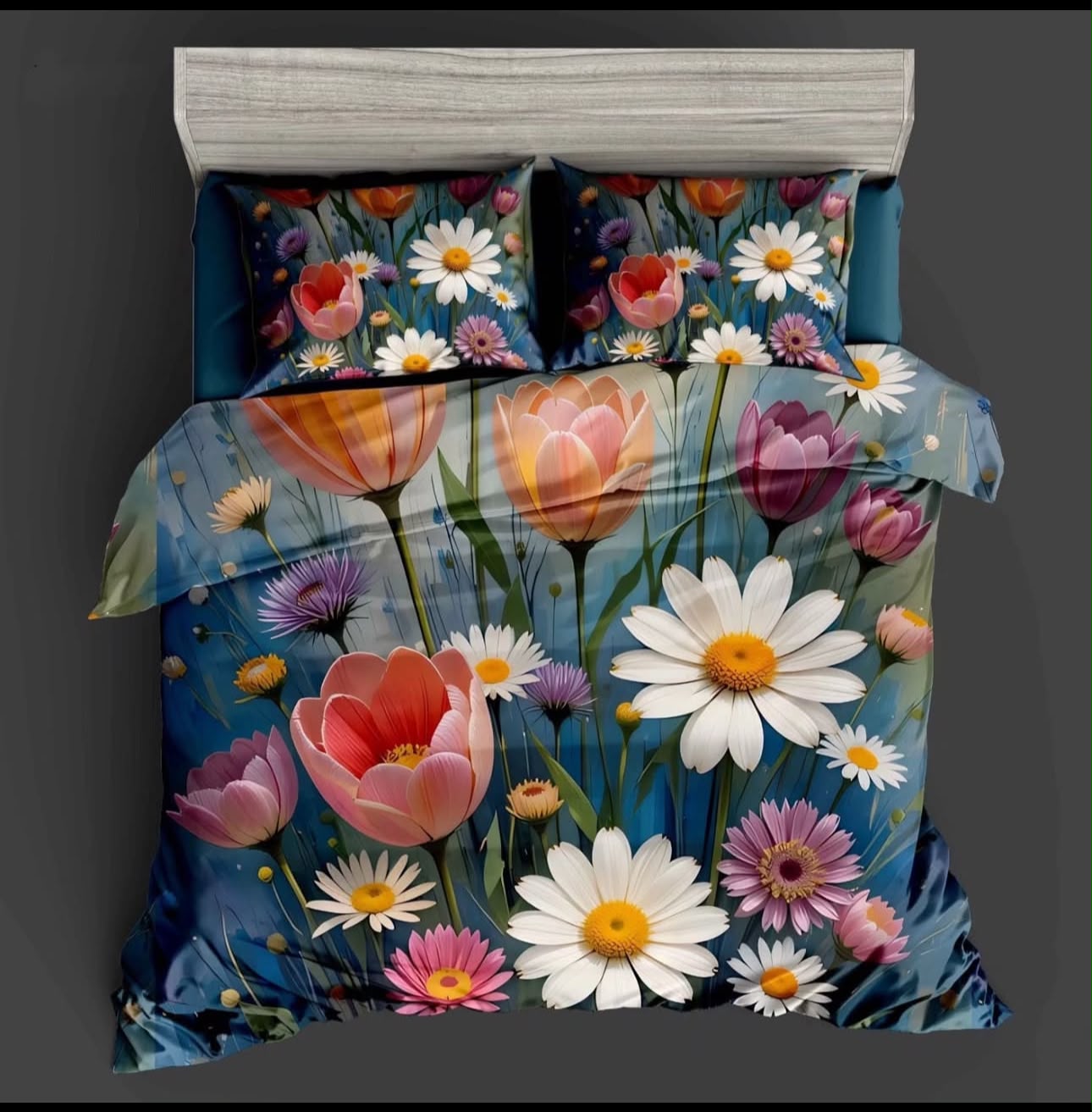 Premium 5D Printed Bedsheet -5D 20