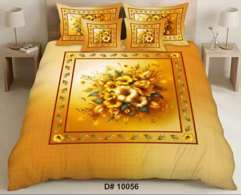 Premium 5D Printed Bedsheet -5D 26