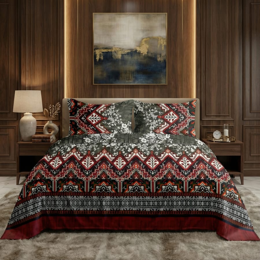Premium Cotton Bedsheet - BM 93