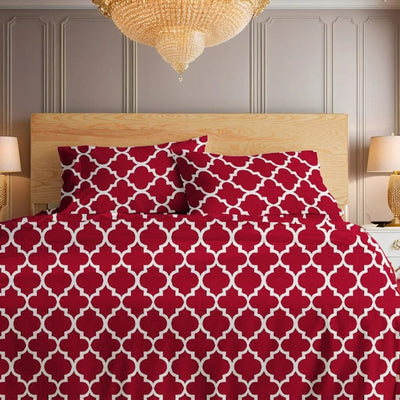 Premium Printed Bed Sheet Set - BM49