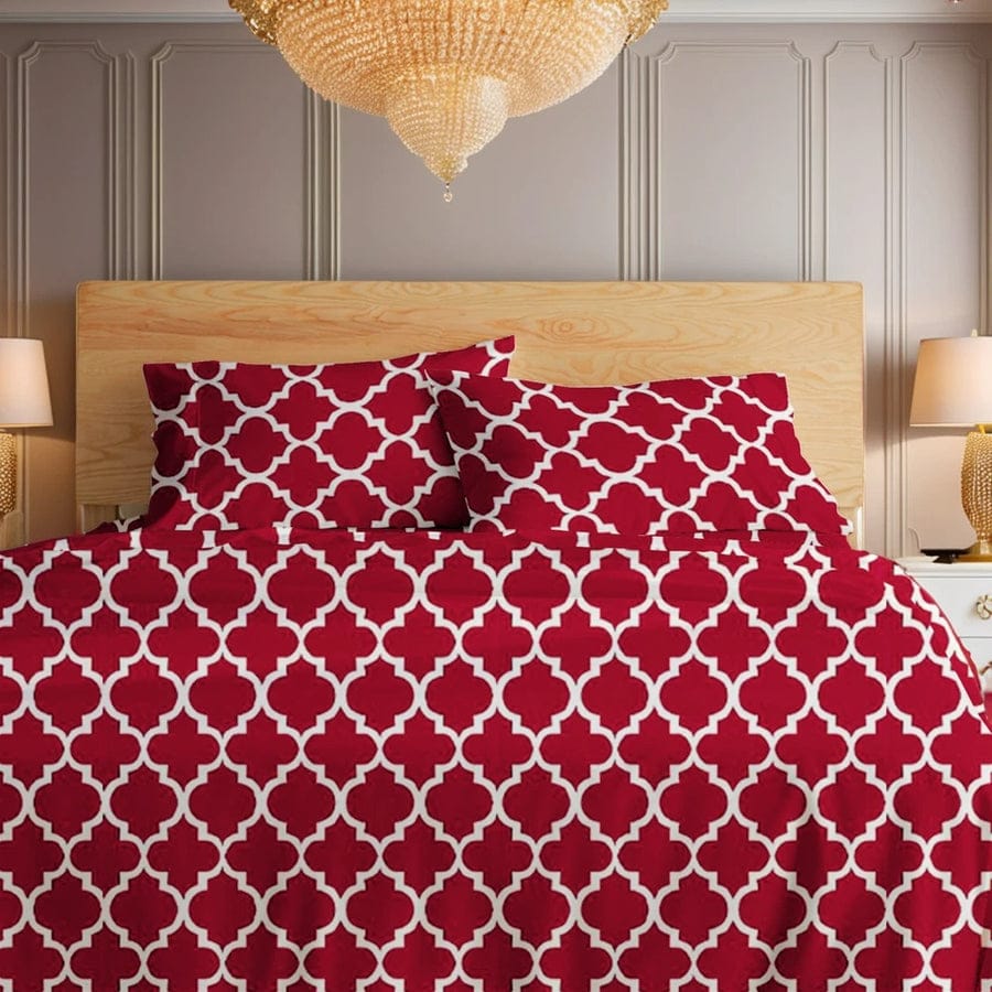 Premium Printed Bed Sheet Set - BM49