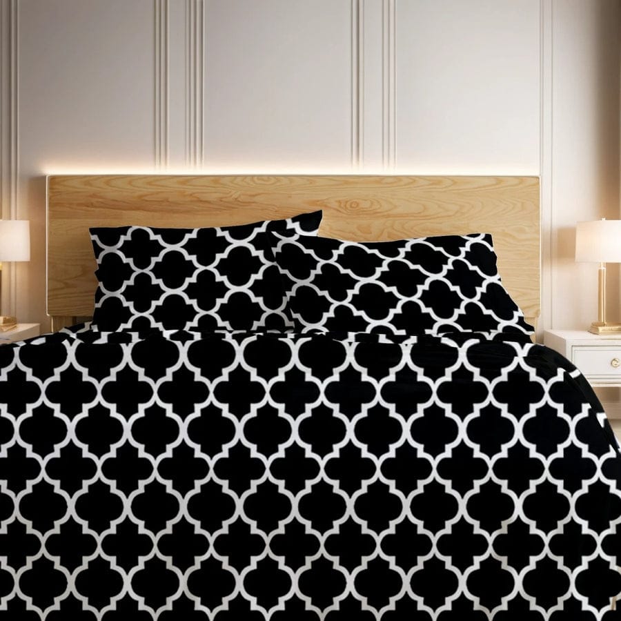 Premium Printed Bed Sheet Set - BM45