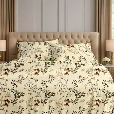 Premium Printed Bed Sheet Set - BM39