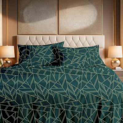 Premium Printed Bed Sheet Set - BM38