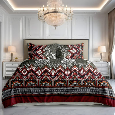 Premium Printed Bed Sheet Set - BM18
