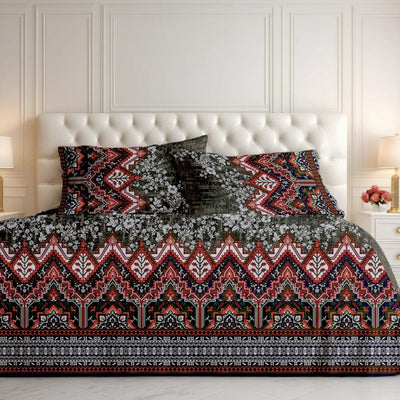 Premium Printed Bed Sheet Set - BM18