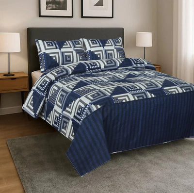 Premium Printed Bed Sheet Set - BM14